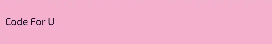 Code For U